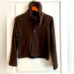 G-Star Knit cropped jacket with high wind collar